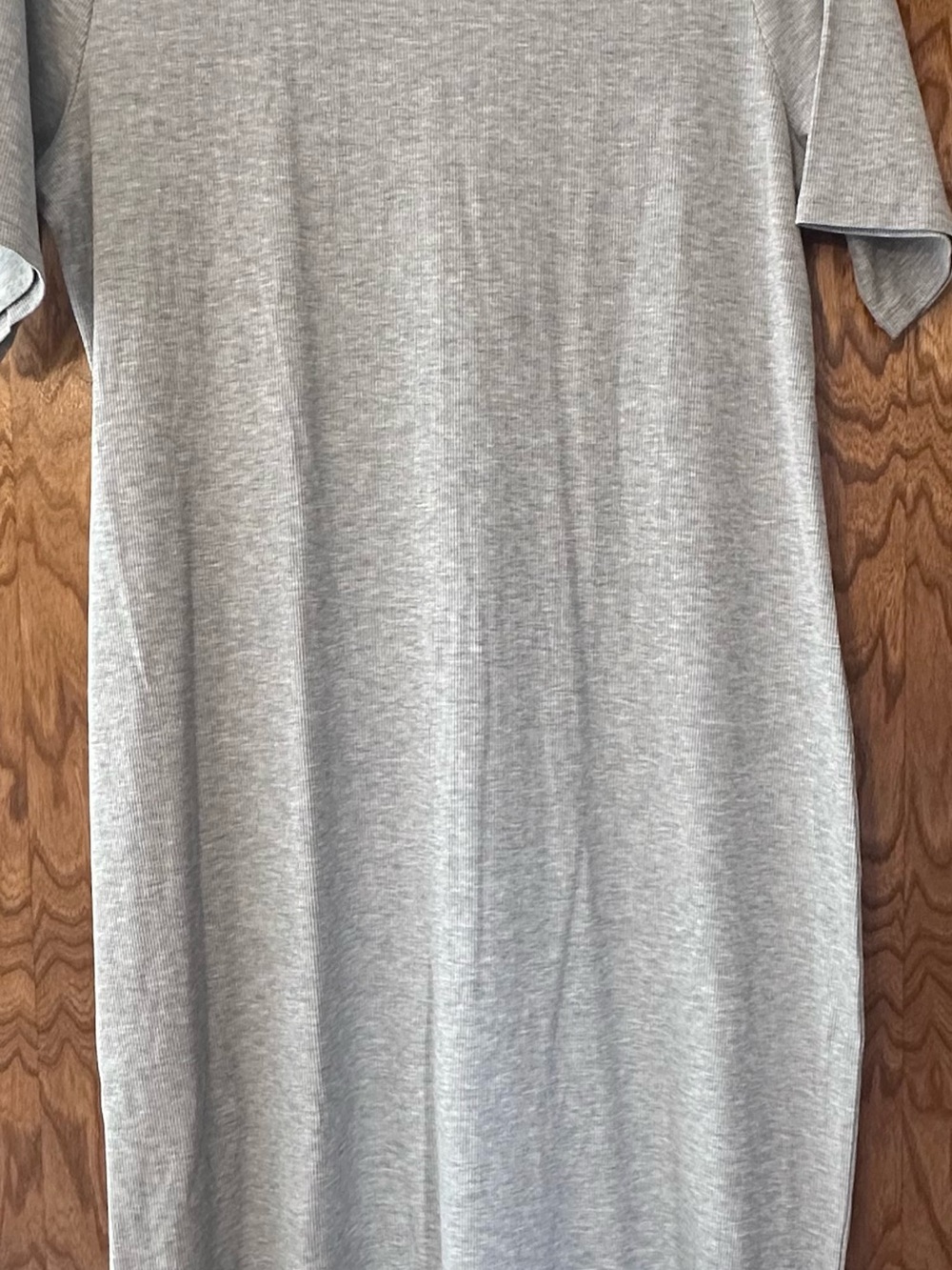 Athleta Light Gray Mock Neck Midi Dress